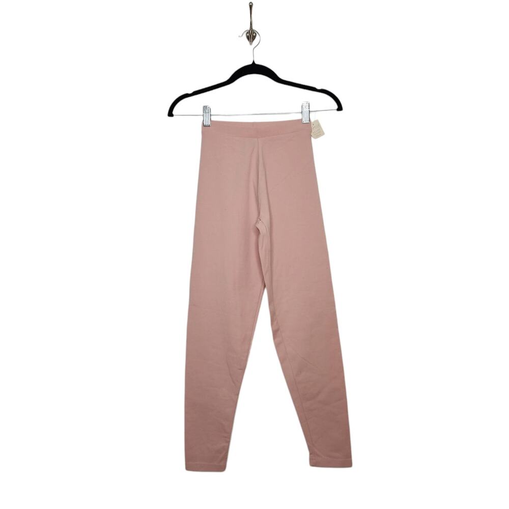 NWT Vintage 90s High Rise Leggings Bottoms Stretch Workout Pink Mom Small